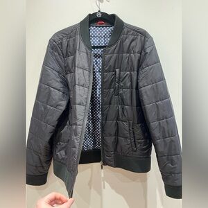 Ellen Degeneres Black Quilted Bomber Jacket Size XL